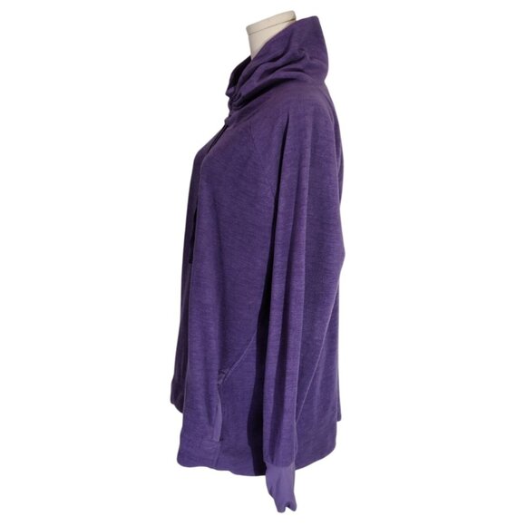 Old Navy Purple Active Womens Cocoon Pullover Sweatshirt Womens Plus Size XXL - Picture 4 of 16